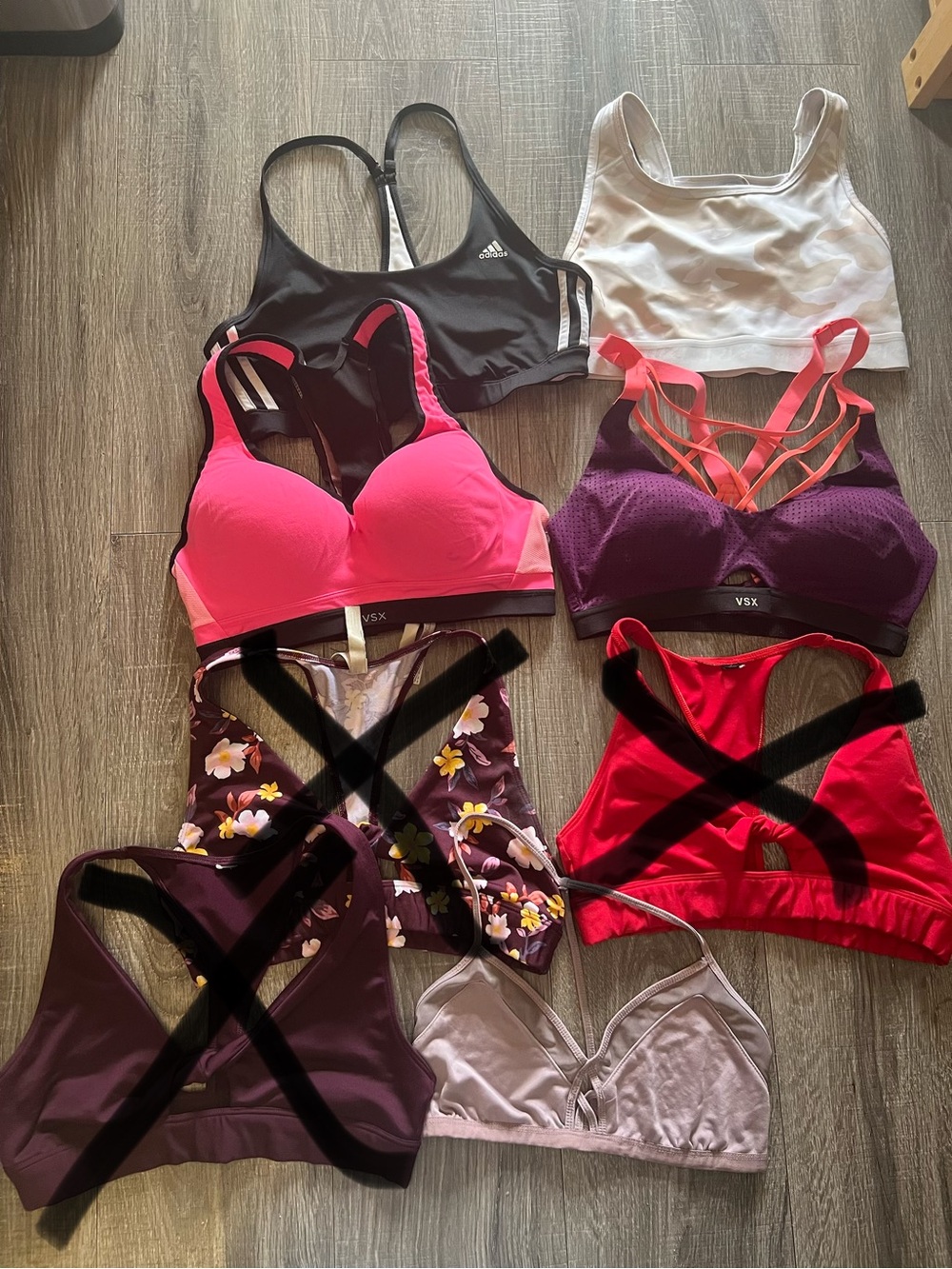 Women's sports bra bundle nike, victoria secret, PINK, adidas medium/34c
